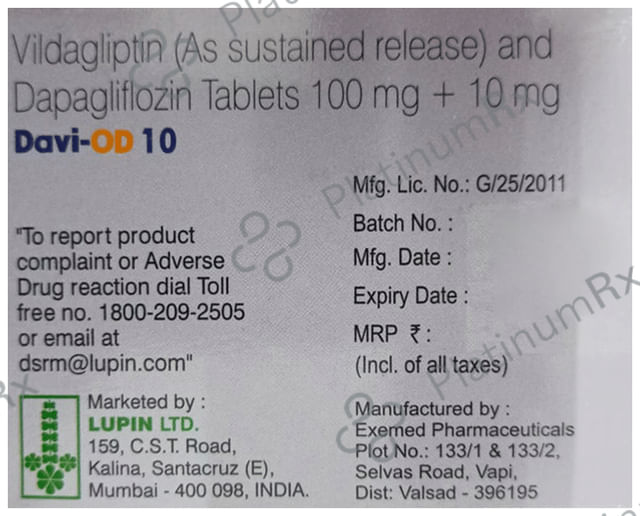 Davi OD 10/100mg Tablet SR 10s