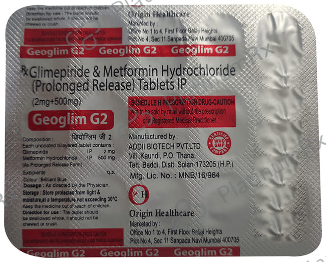 Geoglim G 2/500mg Tablet PR 15s
