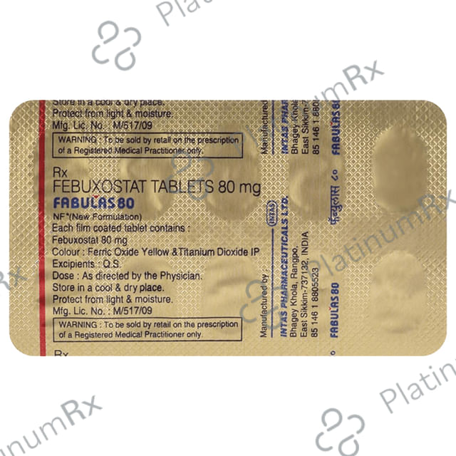 Fabulas 80mg Tablet 10s