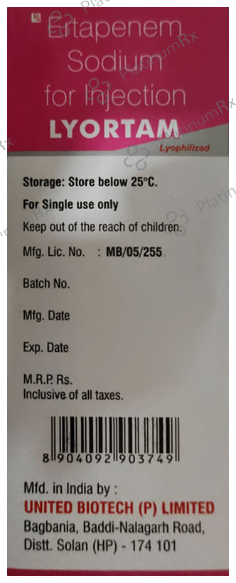 Lyortam 1gm Injection