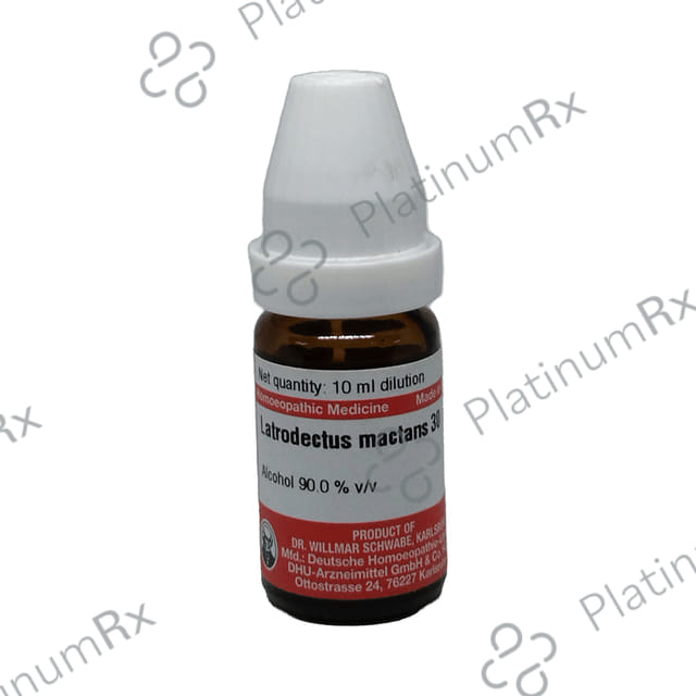 Dr Willmar Schwabe Germany Lactrodectus Mactans Dilution 30