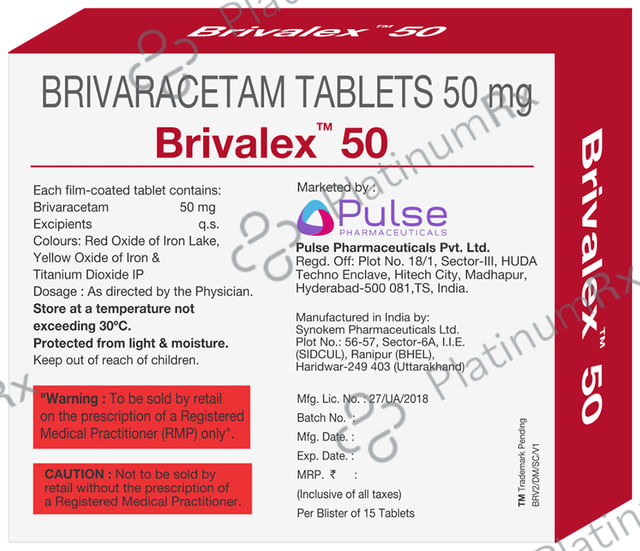 Brivalex 50mg Tablet 15s