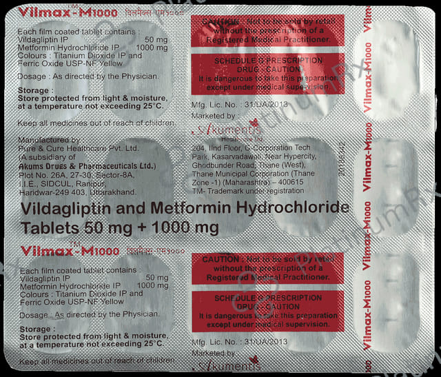 Vilmax M 500/50mg Tablet 15s