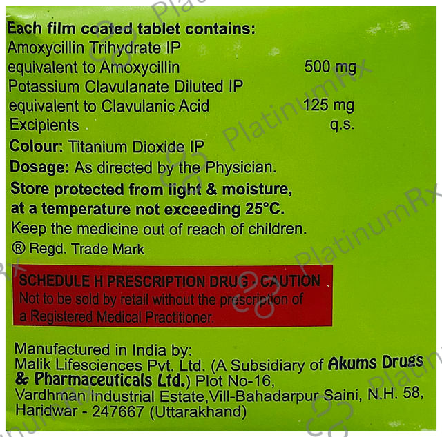 Amclaid 625 Tablet 10s