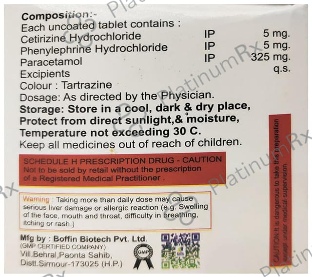 Koldpalm 5/325/5mg Tablet 15s