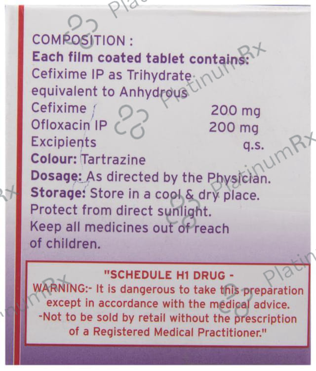Cefilab O 200/200mg Tablet 10s