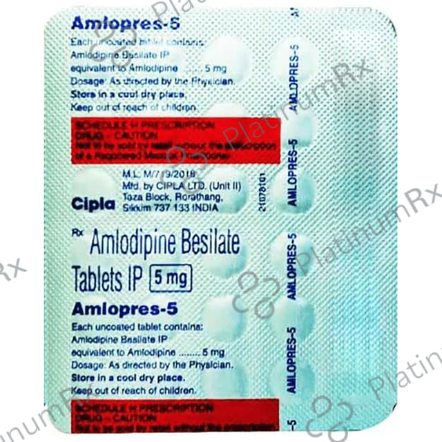 Amlopres 5mg Tablet 30s