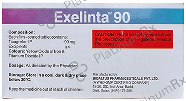Exelinta 90mg Tablet 14s