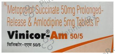 Vinicor AM 50/5mg Tablet PR 10s