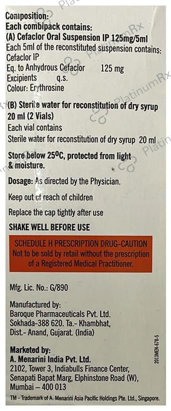 Distaclor 125mg Oral Suspension 60ml