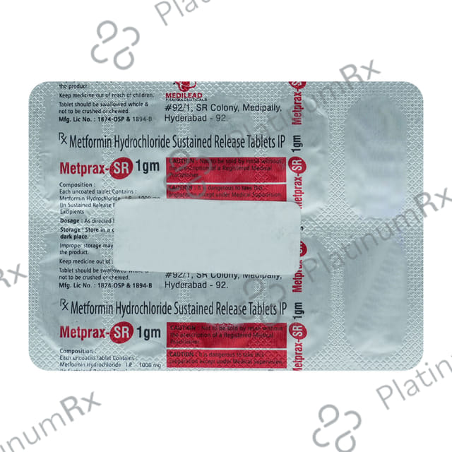 Metprax 1000mg Tablet SR