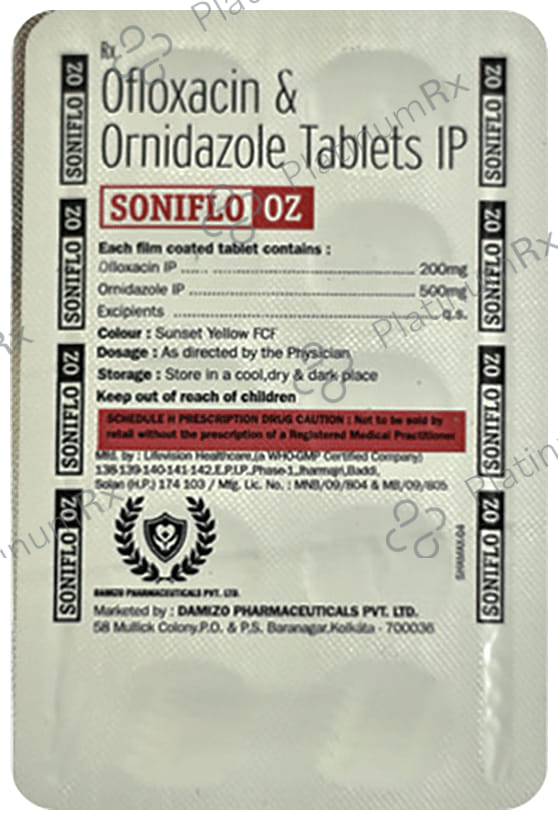 Soniflo 200/500mg OZ Tablet 10s