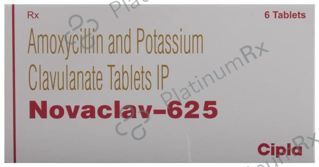 Novaclav 500/125mg Tablet 6s