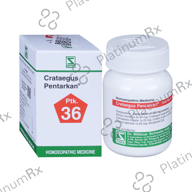 Dr Willmar Schwabe India Crataegus Pentarkan Tablet