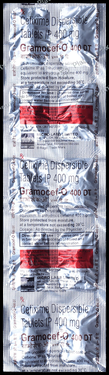 Gramocef O 400mg Tablet DT 10s
