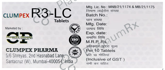 Clumpex R3 5/10mg LC Tablet 10s