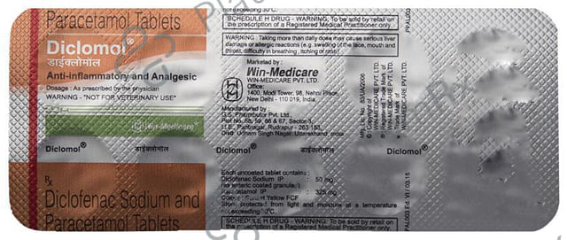 Diclomol 50/325mg Tablet 10s