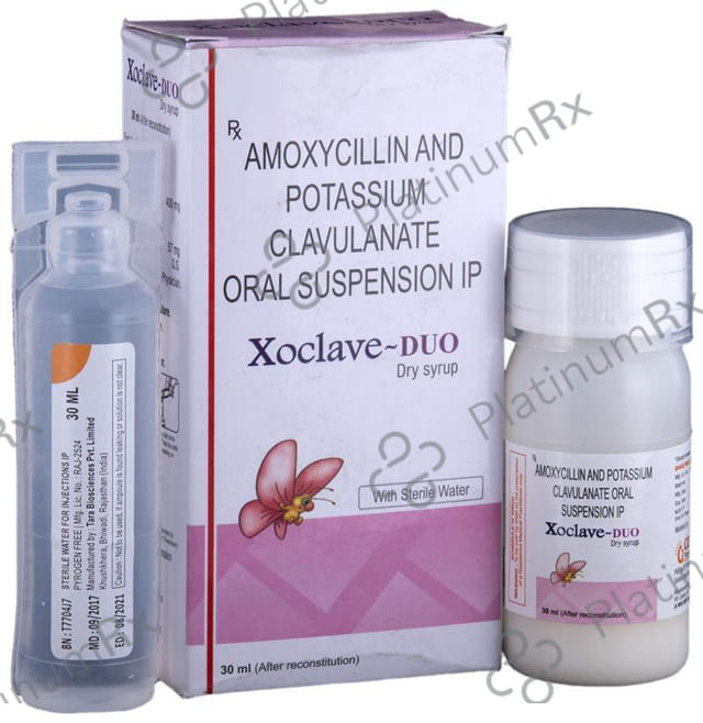 Xoclave Duo 400/57mg Dry Syrup 30ml