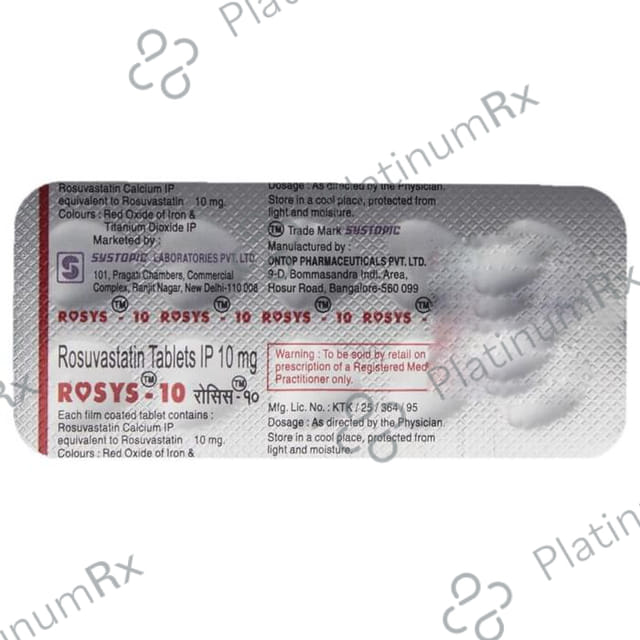 Rosys 10mg Tablet 10s