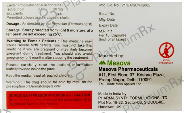 Rateotret 20mg Capsule