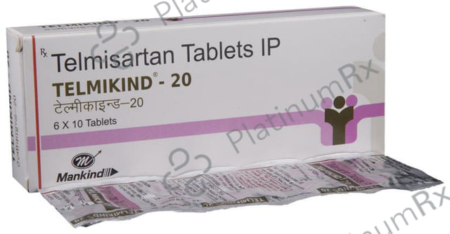 Telmikind 20mg Tablet 10s