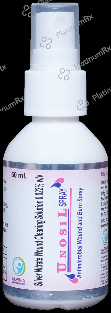 Unosil Antimicrobial Wound and Burn Spray 50 Solution