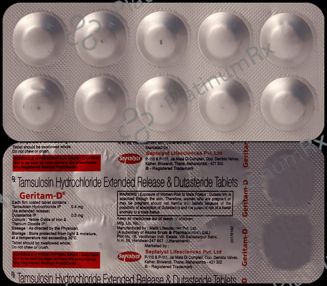 Geritam D 0.5/0.4mg Tablet ER 10s