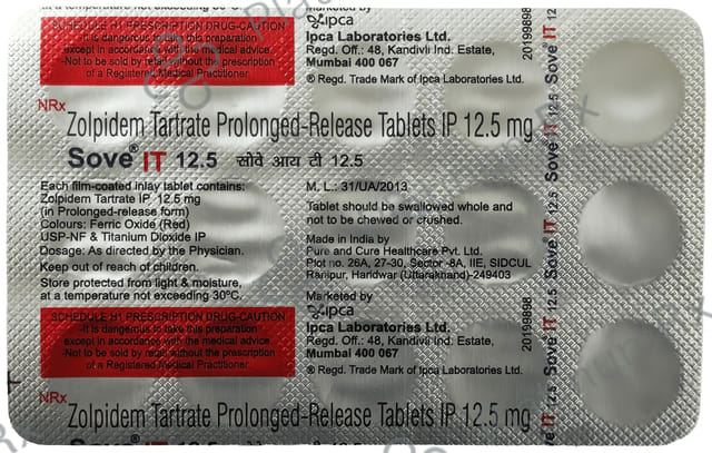 Sove IT 12.5mg Tablet 10 tablets
