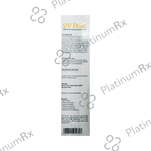 UV Doux Silicone Sunscreen SPF 50 Gel 100gm