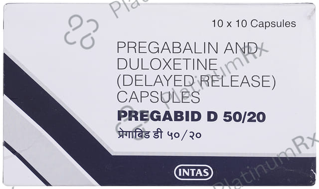 Pregabrit D 50/20mg Capsule 10s