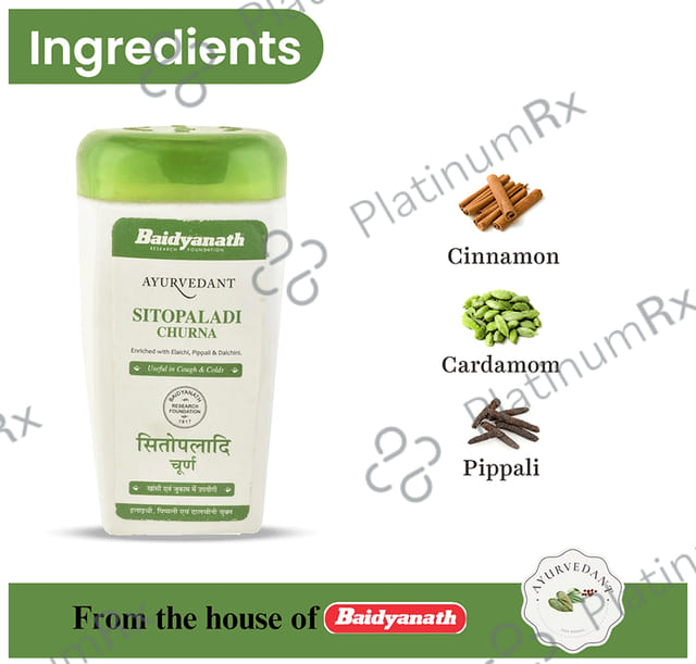 Baidyanath (Jhansi) Ayurvedant Sitopaladi Churna
