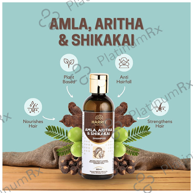 Harrit Health Care Amla Aritha & Shikakai Shampoo