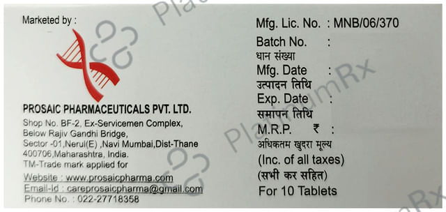Prucalm 25mg Tablet 10s