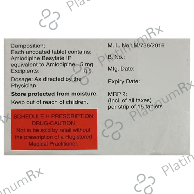 Amlosafe 5mg Tablet 15s
