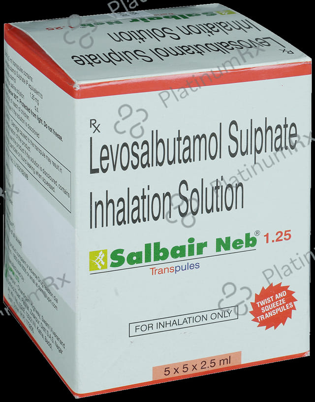 Salbair Neb 1.25mg Transpules 5 Transpules