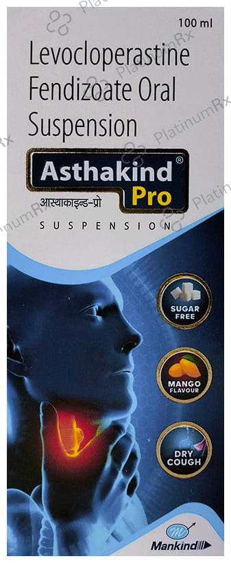 Asthakind 35.4mg Pro Oral Suspension Mango Sugar Free 100ml