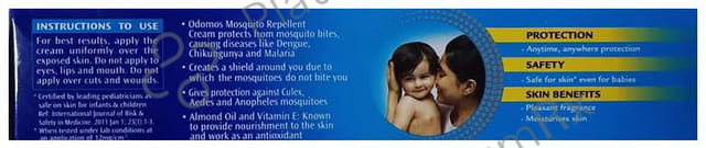 Dabur Odomos Advanced Mosquito Repellent Cream Vitamin E+Almond Oil