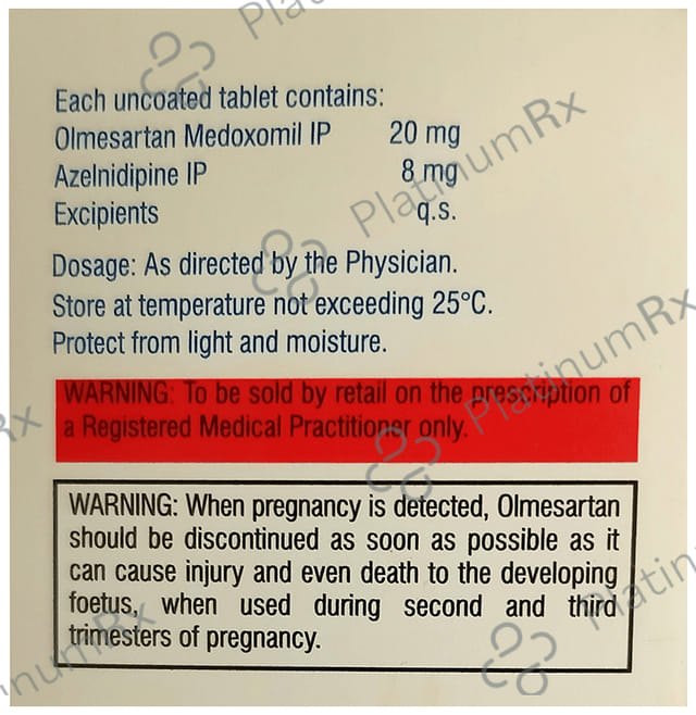 Olmezest AZ 20/8mg Tablet 10s