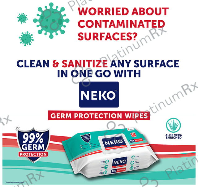 Neko Germ Protection Wipes with Aloe Vera
