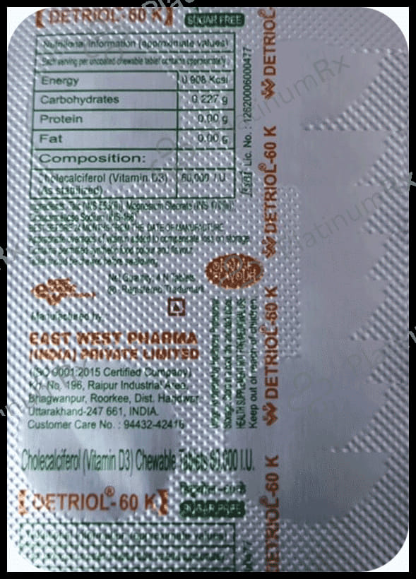 Detriol D3 60K Tablet