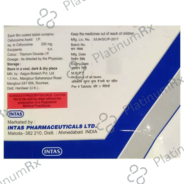 Ceroxitum 250mg Tablet 4s