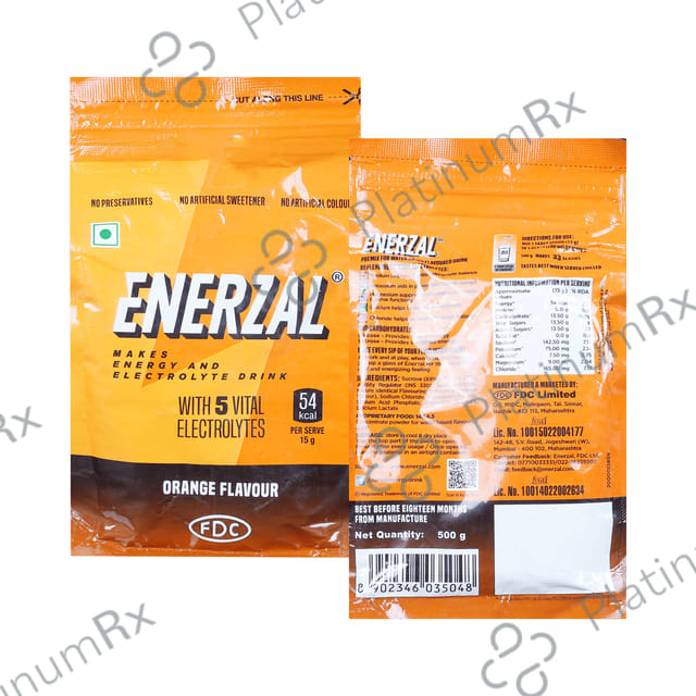 Enerzal Electrolyte Drink - Flavour Powder Orange