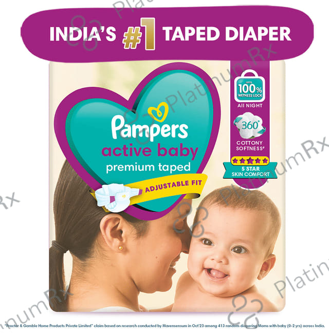 Pampers Taped Active Baby Diaper Large