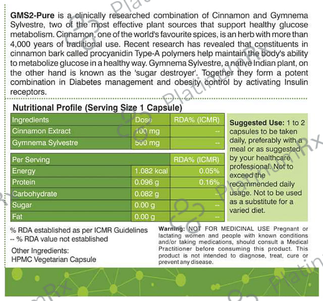 Purecise GMS2 Pure Vegan Capsule