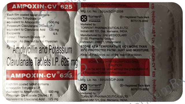 Ampoxin CV 500mg/125mg Tablet