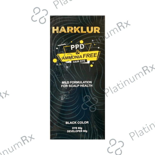 Harklur PPD & Ammonia Free Hair Dye Black 60gm