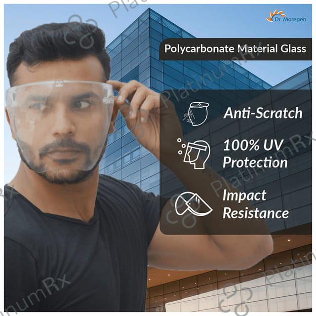 Dr. Morepen Goggle Style Face Shield Free Size