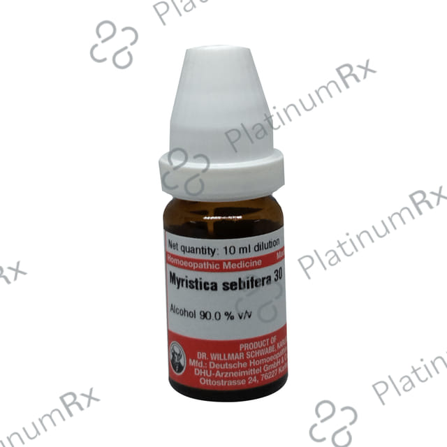 Dr Willmar Schwabe Germany Myristica Sebifera Dilution 30