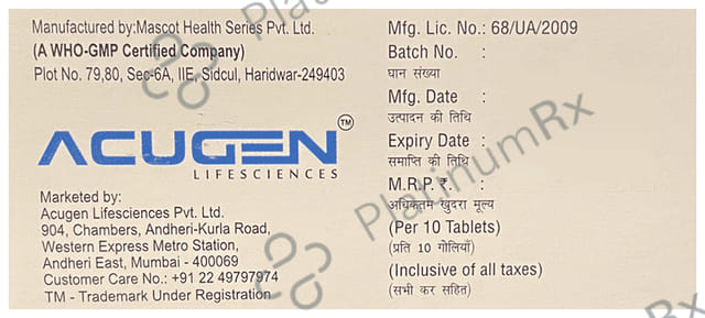 Sorazol 40mg Tablet 10s