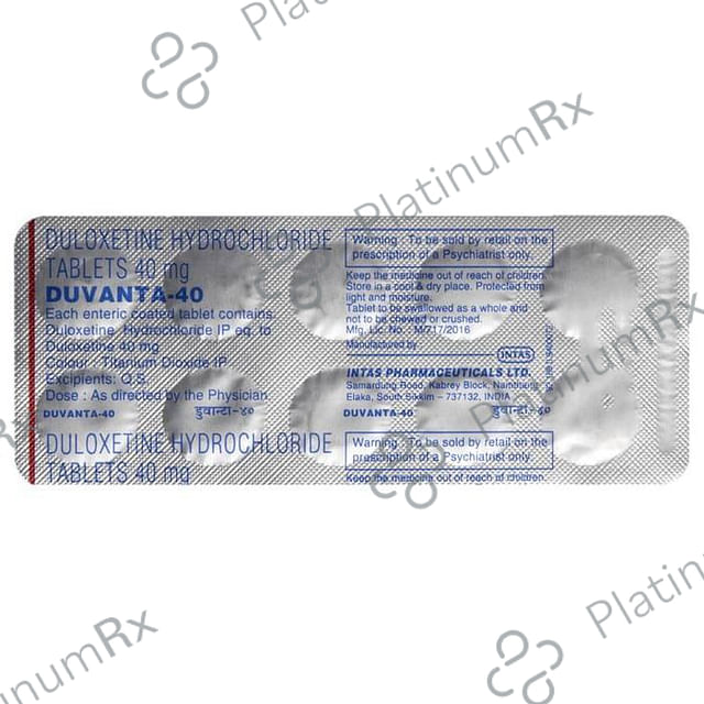 Duvanta 40mg Tablet 10s